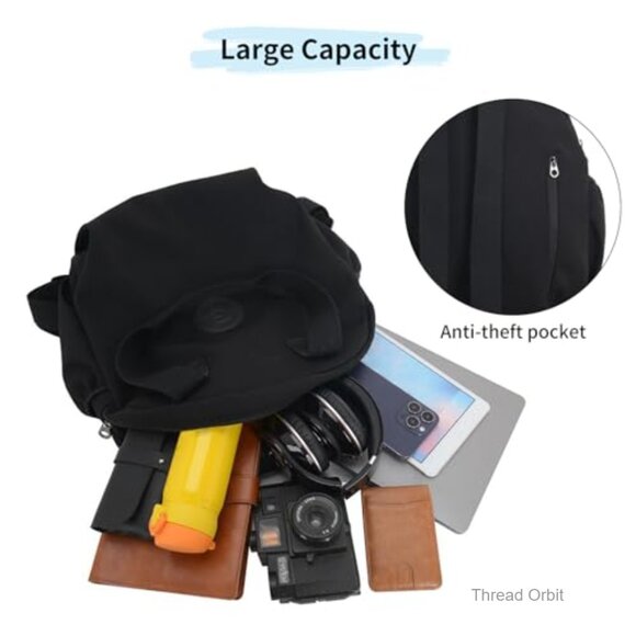 Large Waterproof Nylon Backpack Purse Anti-theft Travel Work Shoulder Bag main image 6